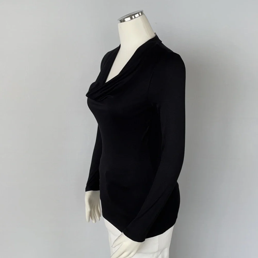 NWT WHBM Draped Neck Jersey Top XXS - Picture 7 of 16